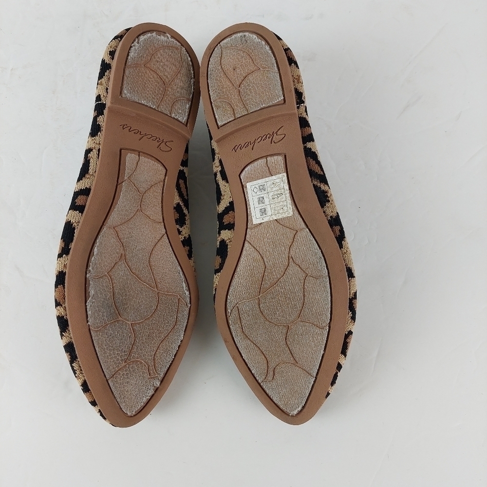 SKECHERS Women's Cleo Claw-Some Natural Leopard Print Slip-on‎ Ballet Flats 6.5. - Picture 9 of 11